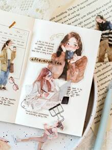 1 Pack 30pcs Urban Casual People DIY Decor Collage Scrapbooking Stickers Back To School - Multicolor - View 10