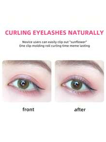 Easy-To-Use Mini Eyelash Curler - Hypoallergenic, Suitable For Beginners And Travel, Available In Clear And Glitter Versions, Portable Glowing Eyelash Curler, 24-Hour Long-Lasting, Non-Irritating, Classic Compact Eyelash Curler For Women, Suitable For Travel, No Battery Needed, Partially Curled For Beginners - Hypoallergenic, Alcohol-Free - Multicolor - View 4