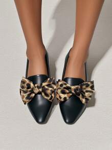 1 双新款时尚可拆卸豹纹蝴蝶结鞋夹，DIY 缎面多功能瘦身鞋装饰