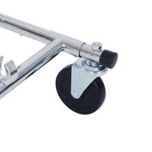 100lbs Heavy Duty Folding Adjustable Rolling Hanger, Chrome Plated