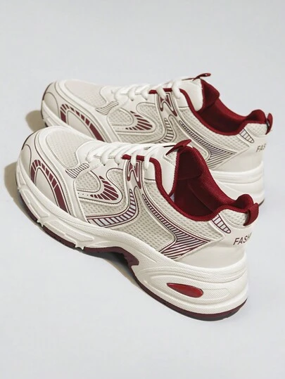 New Fashionable Outdoor Lightweight Lace-Up Comfortable Casual Sports Sneakers For Women