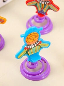 10 件组装弹簧小丑玩具趣味创意新奇玩具弹跳礼物 - 送给朋友生日游戏/新年的最佳礼物（颜色随机） - 彩色 - 查看 9