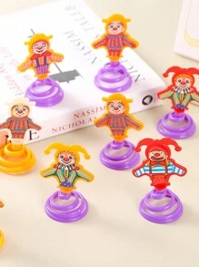 10 件组装弹簧小丑玩具趣味创意新奇玩具弹跳礼物 - 送给朋友生日游戏/新年的最佳礼物（颜色随机） - 彩色 - 查看 5