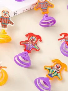10 件组装弹簧小丑玩具趣味创意新奇玩具弹跳礼物 - 送给朋友生日游戏/新年的最佳礼物（颜色随机） - 彩色 - 查看 8