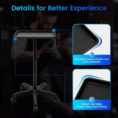 Mobile Workstation Tattoo Service Trolley - Adjustable Salon Tattoo Work Rack Tray For Professional Artists, Perfect For Outdoor Events, Festivals, And On-The-Go Tattooing, Featuring Versatile Storage Solutions, Design, And Stylish Aesthetic For Enhanced Client Experience And Convenience, Ideal For Tattoo Studios And Freelance Artists Seeking Efficiency And Mobility In Their Work Environment.