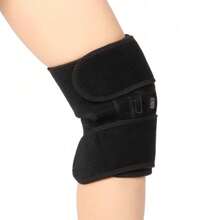 COSYGLOW 1Pc USB Heated Knee Massager, Electric Heating And Thermal Therapy Device,Charging And Heating Knee Pads Made Of Carbon Fiber - Black - View 5
