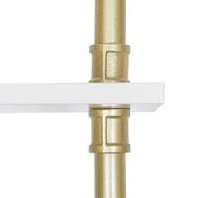 YUNRUX Gold Wardrobe Coat Rack Shoe Rack With Seat Clothes Rack - Gold - View 10