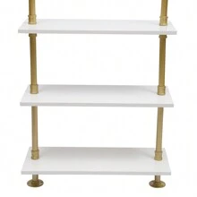 YUNRUX Gold Wardrobe Coat Rack Shoe Rack With Seat Clothes Rack - Gold - View 7