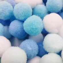 (120/60/30pcs) 1 Paket Pom Pom Poliester 10/15/20mm untuk Kerajinan DIY, Seni, dan Dekorasi Meriah - Bola Felt Aneka Warna untuk Acara Keluarga, Proyek Kreatif, Pembungkus Kado, Pakaian, Sepatu, dan Aksesoris - MultiWarna - View 20