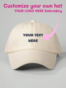 1pc Customized Embroidered Letter Baseball Cap, Personalized Text, Name Or Logo, Unisex, Suitable For Everyday Wear, Anniversary, Valentine's Day, Birthday, Wedding, Mother's Day, Father's Day, Best Friend Gifts, ,Cute,Adorable,Colorful,Y2K,Stylish,Unisex,Casual,Hipster,Custom,Personalized,Unique,Customized,Ideal Gifts For Him,Ideal Gifts For Her,Boyfriend,Girlfriend,Family,Friends,Grandparents,Children,Her,For Anniversaries,For Birthdays,For Weddings,For Graduation,For Housewarming,Beach,School Supplies,Back To School,For Office,For School,For Classroom,For Teacher Gifts,For University,For Colleague,For Dorm Rooms,For Teacher,For Boys And Girls,For Teenagers,Junior High School Students,Middle School Students,High School Senior High School Students,College Students,University Students,Freshman,Sophomore,Underclassmen,Customized Hats,Vintage Outfit - Baseball Cap - View 4