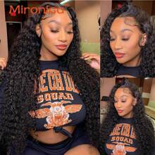 MIRONICA 12A Deep Wave Bundles Human Hair 30 Inch Brazilian Deep Curly Human Hair Bundles Double Weft Bundles Natural Black - Natural Black - View 11