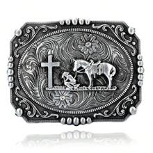 Klamra do paska ze skóry z kwadratowym krzyżem, średnica wewnętrzna 3,7 cm, styl vintage Vogue Fierce, lato, szkoła, codzienny, biznes, prezent dla chłopaka, męża, ojca, taty, mężczyzna, odzież codzienna, moda, nastolatek, outdoor, wakacje, sport, podróż, ulica, boho, vintage, jesień, halloween, akcesoria jesienno-zimowe, odpowiednie dla nastolatków, młodzieży, mężczyzn, na co dzień, outdoor, sport, wakacje, prezenty na ukończenie szkoły, urodziny, odzież codzienna - Czarne - Zobacz 2