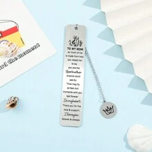 Un separador de libros de acero inoxidable para agradecer a tu madre, ideal como regalo para el Día de Acción de Gracias, el Día de la Madre o el cumpleaños de tu madre - Unitalla - Ver 4