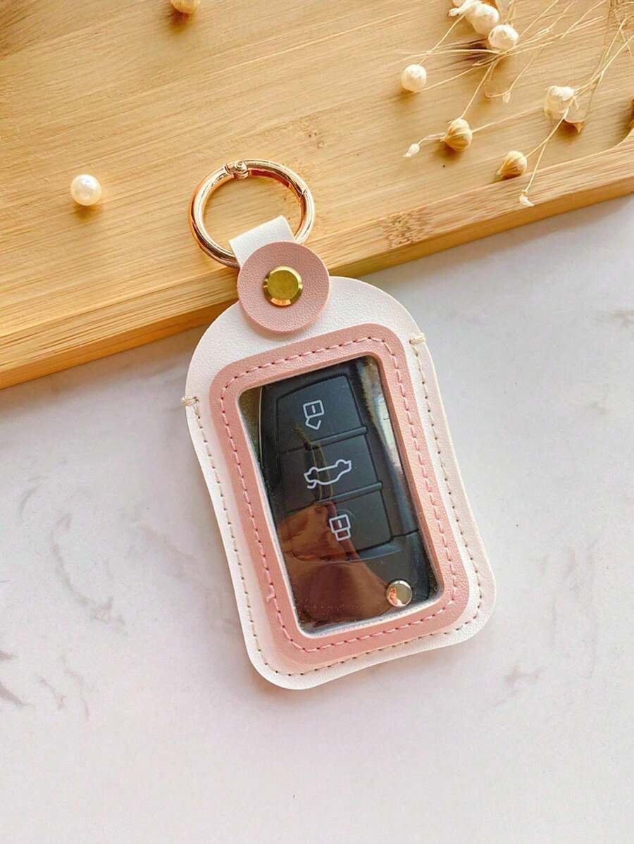 Funda universal de 4.5*8cm para llave de coche, estuche protector de control remoto, accesorio de almacenamiento de llaves, bolso monedero mini para el Día de San Valentín para mujer