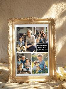 1pc Customized Photo Canvas, Collage Photos Canvas For Walls, Personalized Canvas Wall Art, Custom Images Printing, Art Canvas' Printing, Mother's Day Father's Day Birthday Gifts,Family Gifts,Gift For Friends/Mom/Dad/Kids/Girlfriend/Boyfriend Graduation