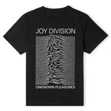 Official Joy Division Unknown Pleasures Unisex T-Shirt - Black - 黑色 - 查看 1