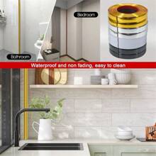 1 pieza Cinta decorativa autoadhesiva de 9.8 pies para protección de esquinas de pared, espejos y muebles - Tira autoadhesiva para decoración de bordes y esquinas en el hogar