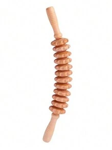 1pc New Wooden Therapy Massager Tool Set, Muscle Relaxation, Deep Tissue Point Acupressure Scraper