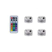 Battery Powered Small Led Lights, Mini LED Lights With Remote Control, 13 Colors And 4 Color Changing Modes Tea Lights For Wedding, Party, Christmas Decorations, Birthday Decorations, Halloween Decorations, Small Night Lights For Paper Lanterns Decor, Mini Pumpkin Lights For Inside Pumpkin