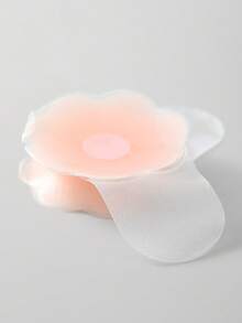 DORSU 4对提拉透气小胸硅胶防走光贴婚纱用乳头贴防凸吊带透明乳头贴 - 粉色 - 查看 11