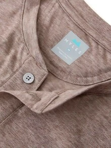 Everyday Henley Short Sleeve In Heather Clay - Xem 4