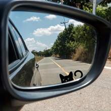 Cat Stickers, Mini Cat, Peeping Cat, Rearview Mirror Sticker, Car Sticker, Indoor & Outdoor Vinyl Sticker, Mini Sticker