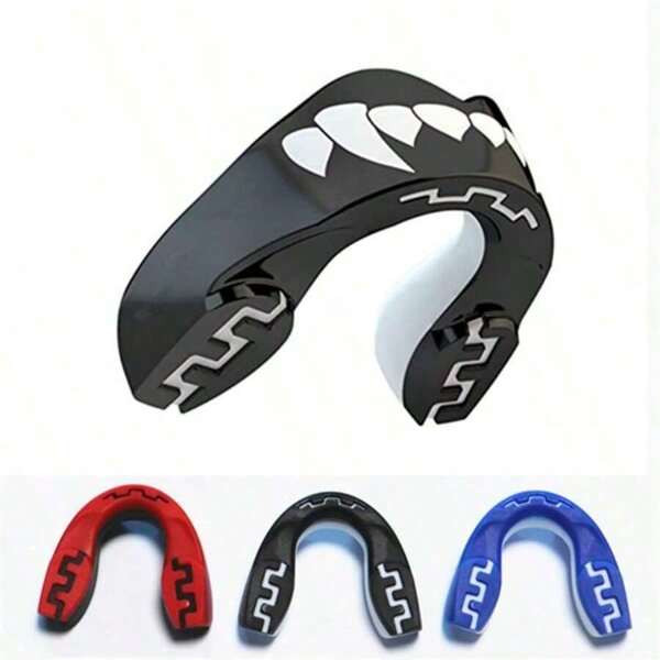Protetor bucal esportivo de boxe, protetor dentário para luta livre, protetor bucal para luta de MMA, equipamento de proteção para Muay Thai e Taekwondo, 1 peça