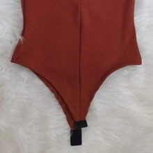 Ana Ruga Zipper Tank Top Fashion 2025 - Rust Brown - View 3