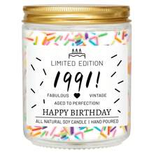 A Particular Year Birthday Gift Scented Soy Wax Candle In A Jar, 18th Birthday Gifts For Girls Women Daughter Sister BFF Friends, Relaxing Stress-Relieving Smokeless, Fun Unique Personalized - Multicolor - View 7