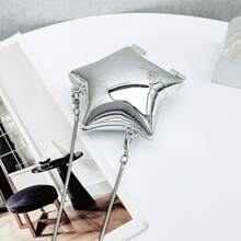 Stylish Gold And Silver Metal Crossbody Bag - Lightweight, Magnetically Closed, Removable Shoulder Strap, Unlined - Perfect For Every Occasion - Rose Gold - View 5