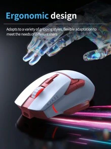 AJAZZ AJ039 Ratón para juegos con cable PAW3212 DPI7200 se puede personalizar