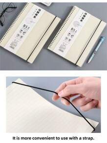 Cover Transparent Thickened Coil Notebook Simple University Primary School Classroom A5 Notepad Ultra Thick Grid Horizontal Line, English Book - English Version - View 3