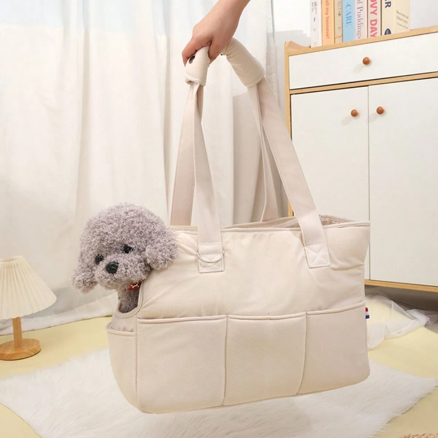 Dog Carrier For Small Dogs Rabbit Cat With Large Pockets, Bag, Dog Carrier Soft Sided, Collapsible Travel Puppy Carrier,Gift