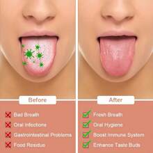 1pc Professional Stainless Steel Tongue Scraper - Metal Tongue Cleaner For Adults, Reduces Bad Breath, Enhances Oral Hygiene, Unscented, Includes Case - Silver - View 7