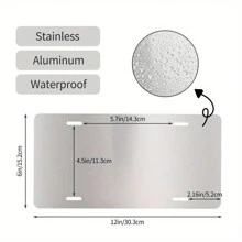 Placas de matrícula de California personalizadas y personalizadas, decoración retro de 20 placas de matrícula, adecuadas para placas de matrícula estatales, placas de matrícula con texto personalizado, placas de matrícula para decoración de vehículos, placas de matrícula de aluminio de alta calidad, 6x12 pulgadas, impresión gráfica - Multicolor - Ver 4