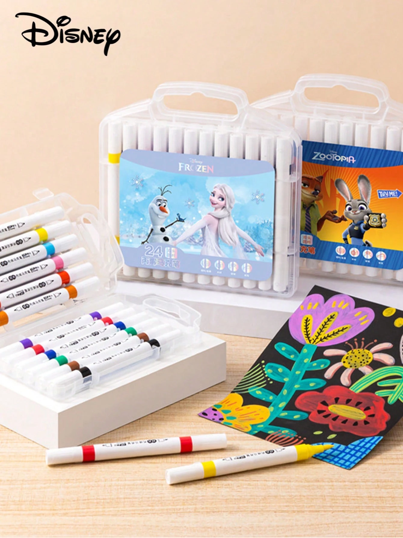 Pennarelli Acrilici A Punta Fine 0.7mm - 12 Colori Per Pietre, Vetro, Legno