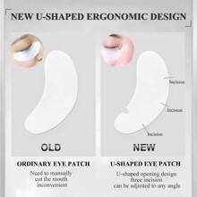 30 Pairs 60pairs  Eye Patch For Eyelash Extension Hydrogel Eyelashes U-Shaped Gel Pads Eyelash Extension Makeup Tools