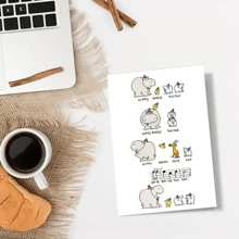 Biglietto di Buon Natale con busta - 1 pezzo, biglietto di auguri in carta premium per chiunque, design festivo con mucca e ornamenti, messaggi personalizzati per amici e famiglia, carte universali per la celebrazione del Natale - Multicolore - Visualizzare 9