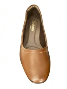 Comfortflex Women's Low Heel Leather Formal Pump Shoe - 鏽棕色 - 查看 3