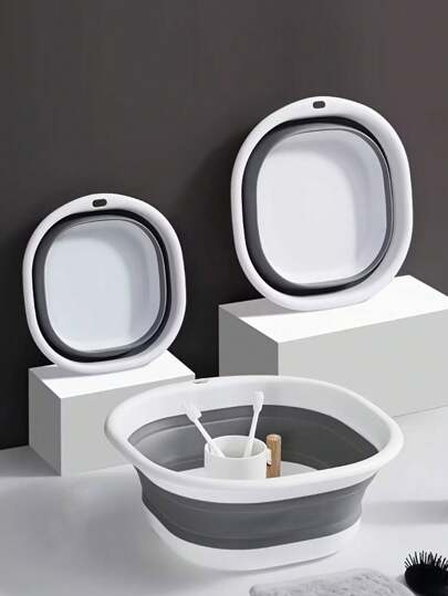 Set da 3 pezzi di bacinelle pieghevoli, bacinella da lavaggio portatile pieghevole, bacinella/vasca da bagno pieghevole, cestello per bucato pieghevole, bacinella per il lavaggio pieghevole, bacinella di plastica per il lavaggio, bacinella per il lavaggio della verdura, bacinella di plastica per i piedi per dormitorio universitario, bacinella multifunzione pieghevole, lavandino pieghevole salvaspazio per campeggio, adatto per bagno, casa, dormitorio, viaggio e uso all'aperto, da usare per lavare piatti, frutta, campeggio, bucato, essenziali per il ritorno a scuola