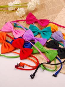 1pc Adjustable Pet Bow Tie Collar: Make Your Dog Or Cat Look Fabulous!