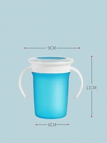 360° Magic Water Cup, Infant & Toddler Drinking Cup, Silicone Sippy Cup With Handle And Lid, Anti-Spill Anti-Choke Design, Slow Flow Prevents Choking - Multicolor - View 4