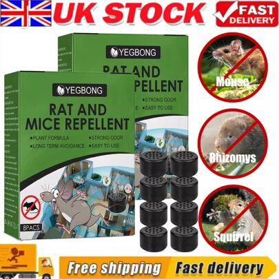 8X Rat Mouse Repellent Pill Repellent Peppermint Oil Mice Rodent Pest Control,Mosquito Repellent,Solutions For Home
