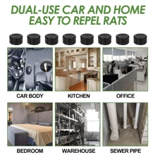 8X Rat Mouse Repellent Pill Repellent Peppermint Oil Mice Rodent Pest Control,Mosquito Repellent,Solutions For Home - Black - View 2