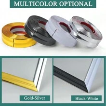 1 pieza Cinta decorativa autoadhesiva de 9.8 pies para protección de esquinas de pared, espejos y muebles - Tira autoadhesiva para decoración de bordes y esquinas en el hogar