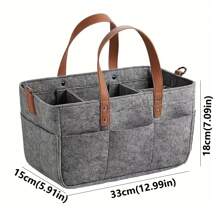 Large Capacity Felt Diaper Storage Bag Maternal Handbag For On-The-Go, Baby Stroller Hitch Bag