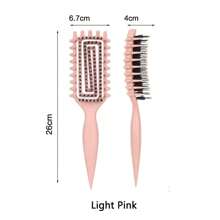 2025 新款时尚发刷，顺发刷，顺发刷，适用于女性男性卷发细长短湿干发，专业美发工具，快速吹干，发刷，梳子，美发工具，美发产品和配件，适用于理发沙龙美容旅行必需品