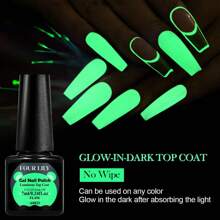 FOUR LILY 5件套夜光美甲凝胶套装，持久发光效果，适合万圣节、音乐节、派对 - 易于涂抹，美甲艺术，凝胶指甲油，节日美甲