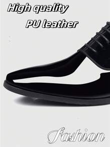 Men's Fashion Versatile Casual Shoes, Formal Business Shoes With Rubber Non-Slip Durable Outsole, Suitable For Formal Occasions, Parties, Weddings, Daily And Casual Wear