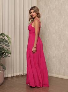 Popcorn Long Dress #2 - Pink - View 2